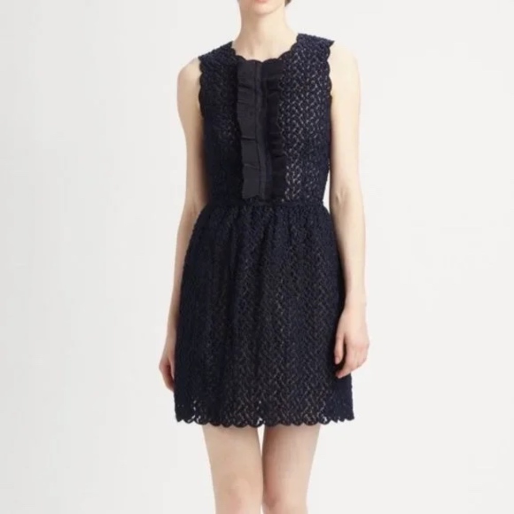 RED Valentino Navy Lace Dress